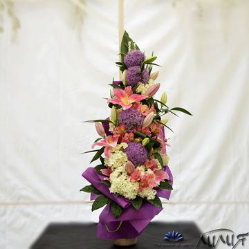 Букети – Висок букет с лилиум, алиум и алстромерия – Онлайн Поръчка и Експресна Безплатна Доставка на Свежи Цветя и Букети в…