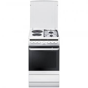 Комбинирана печка Hansa FCMW58151, 4 Нагревателни зони, Ел. фурна, Въртящ се шиш