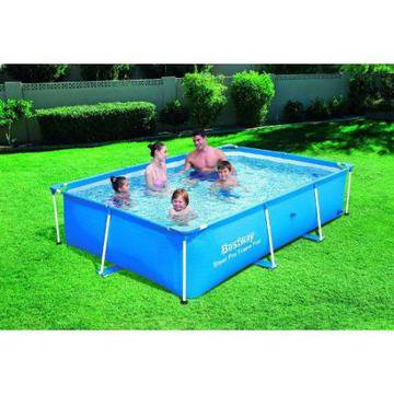 Басейн с метална рамка BestWay, Deluxe Steel Splash Jr. Pro, 259 x 170 x 61 см