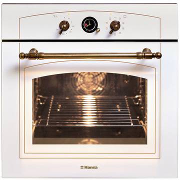 Фурна за вграждане Hansa BOEW68120090, Електрическа, Функция грил, Въртящ се шиш, Клас A-20%, 10 Функции, Светлобежова.