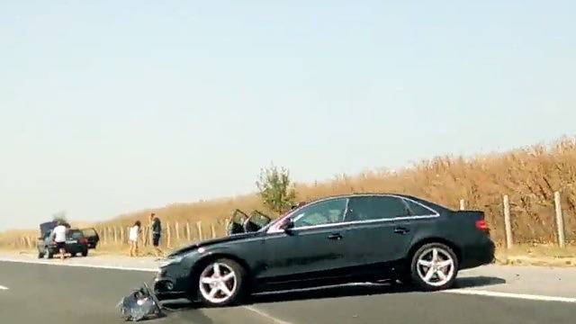 4 коли във верижна катастрофа на „Тракия” (СНИМКИ)