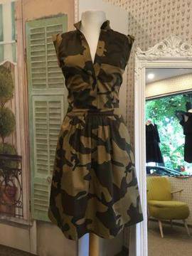 Камуфлажна рокля в макси размери