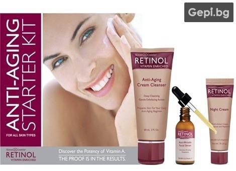 Oткрийте тайната за подмладяване на кожата на лицето с козметика Ретинол !