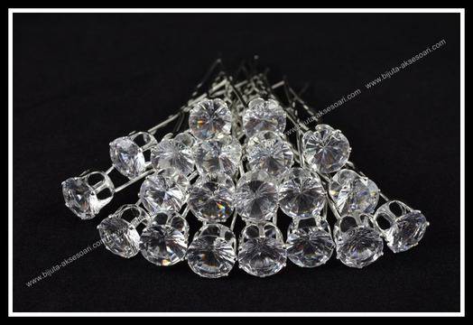 Луксозни фуркети за коса с голям камък от кристал