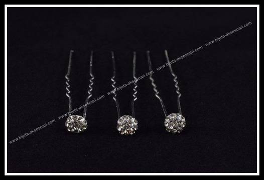 Фуркети за коса обкичени с нежни камъчета от кристали