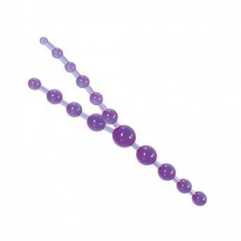 Анална броеница, тройна, червена