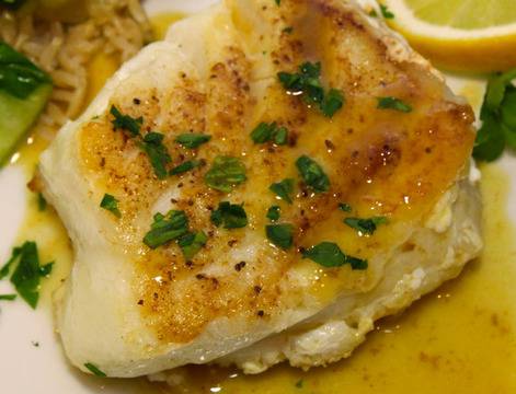 Варен калкан с масло