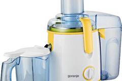 Сокоизстисквачка за плодове и зеленчуци Gorenje JC 800 Y, 800 W, Съд за сок 1 л, Съд пулпа 2 л, 2 Скорост, Широка тръба,…