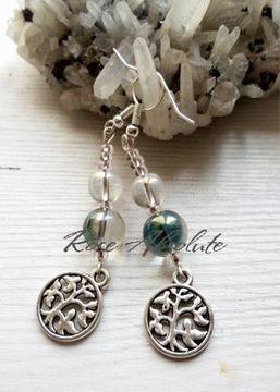 Tree of Life – Дизайнерски обици от стъклени мъниста Murano Glass в кутийка