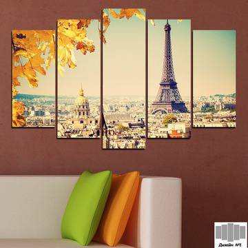 Декоративно пано за стена с изглед от Париж – HD-651