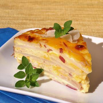 Баница с картофи и шунка