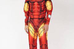 Уникален мъжки костюм на Железният човек/ Iron man с мускули и маска