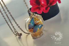 Семпъл Модел Колие Blue Butterfly с БЕЗПЛАТНА доставка до Еконт!