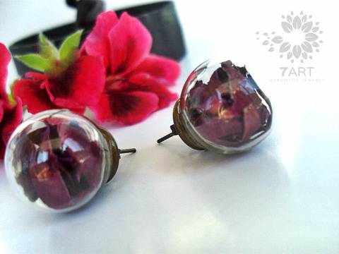 Елегантни Обеци Със Сухи Цветя