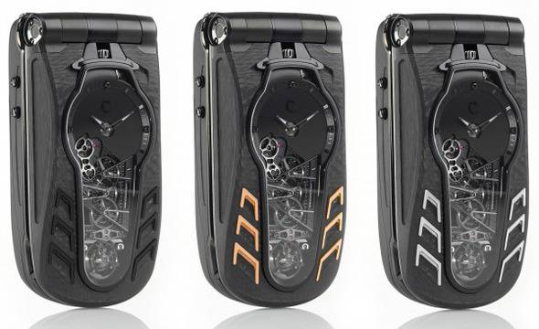 Уникален механичен часовник в мобилен телефон – механика на пеперудата