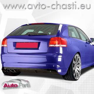 Дифузьор за задната броня на Audi A3 8P. Задна добавка за Audi A3 8P