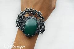 Кралски бижута с естествен камък и нова колекция винтидж гривни за жени