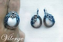 Луксозна винтидж колекция бижута с седеф за Нова Година 2017 Коледа 2016