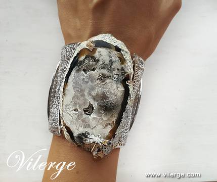 Винтидж бижута с естествен камък и гривни за зима 2017 жени