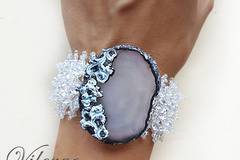 Арт зимна колекция 2017 с винтидж бижута от естествен камък подаръци за жени