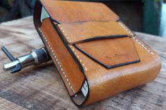 Калъф табакера за цигари Кожен калъф за кутия с цигари