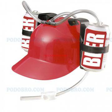 Каска за бира или безалкохолни напитки с надпис