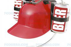 Каска за бира или безалкохолни напитки с надпис