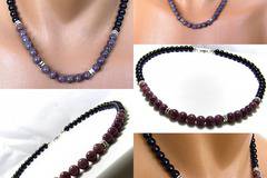 Мъжки гердан от естествени камъни Оникс и Жадеит – DM-1027