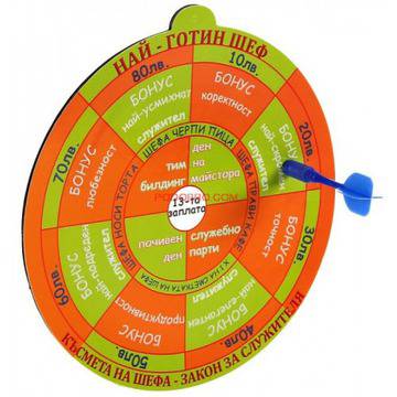 Дартс на шефа и Грамота за най-добър шеф