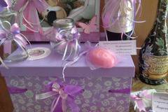 Комплект за кръщене в лилаво