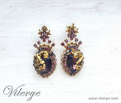 Луксозна винтидж колекция обеци за сезон Зима 2017 и Коледа 2016 подаръци