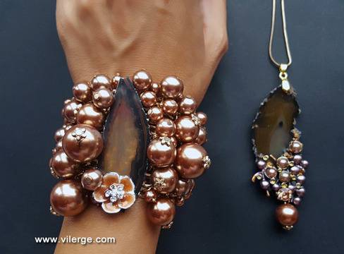 Романтичен подарък за жени с арт бижута за сезон Есен 2017 дизайнерски гривни