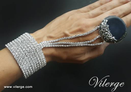 Подари бижу от нова дизайнерска есенна колекция за жени 2017 гривна с пръстен