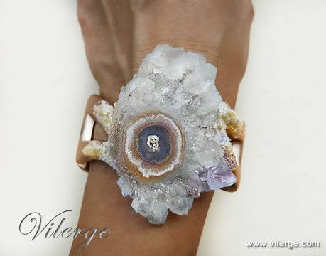 Модна колекция 2017 с модерни бижута за абитуриенти и гривни за балове Аметист