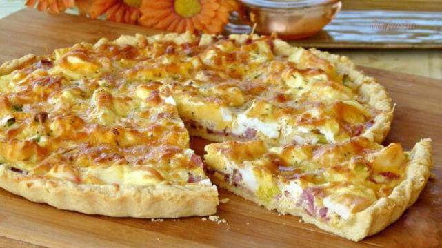 Киш с варени яйца