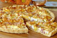 Киш с варени яйца