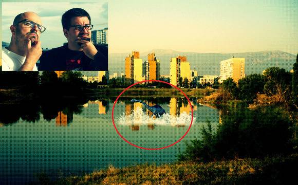 Заснеха гигантско чудовище в Дружбенското езеро…