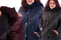 Зимно дебело макси яке с цип, квадратни копченца и разкошна яка