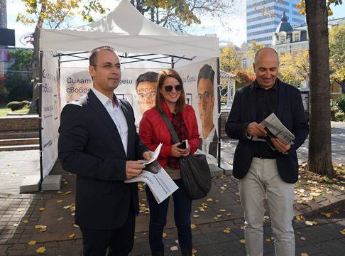 РБ в Бургас откри предизборната шатра на Трайчо Трайков