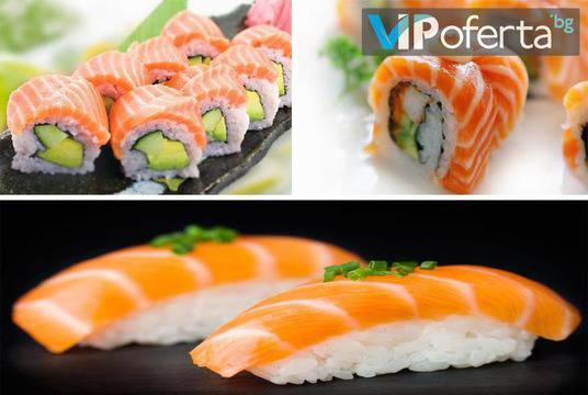 Суши сет със 32 хапки в София – CLUB Gramophone – Sushi zone