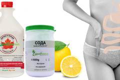 Прочистване на дебелото черво с кленов сироп, сода и лимон