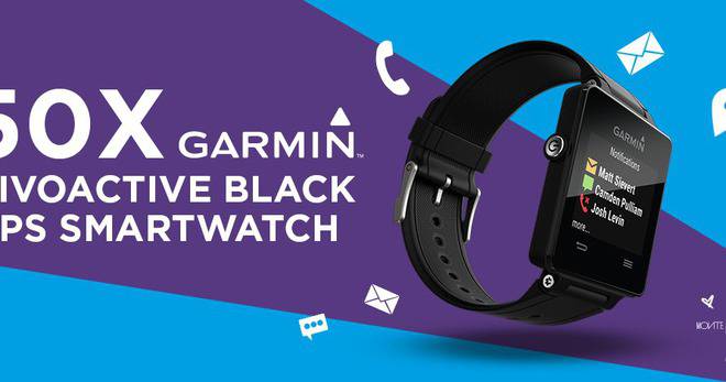 Спечелете 50 броя GARMIN VIVOACTIVE BLACK GPS Smartwatch от Coca-Cola