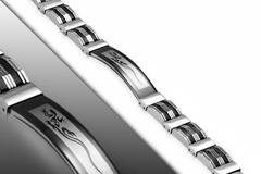 Мъжка гривна с изображение на гущер за късмет