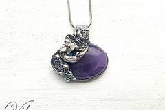 Винтидж колиета от серия Аметист за Свети Валентин 2017 подаръци