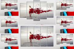 Декоративно пано за стена – Предизвикателство в червено – HD-599