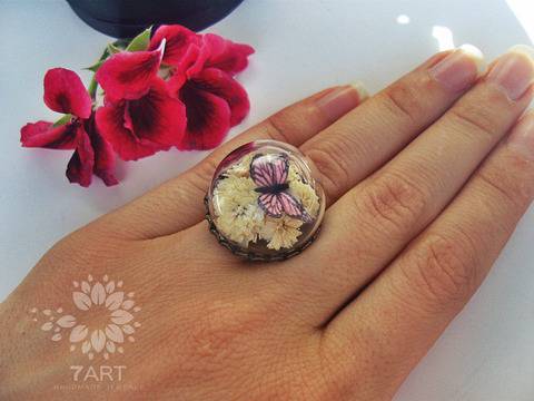 Ефектен Дамски Пръстен Butterfly