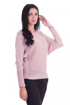 Стилен Дамски Пуловер Пепел от Рози