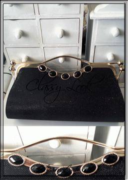 Официална Чанта Черен брокат 11