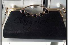 Официална Чанта Черен брокат 11