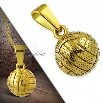 Мини висулка „Златна волейболна топка“